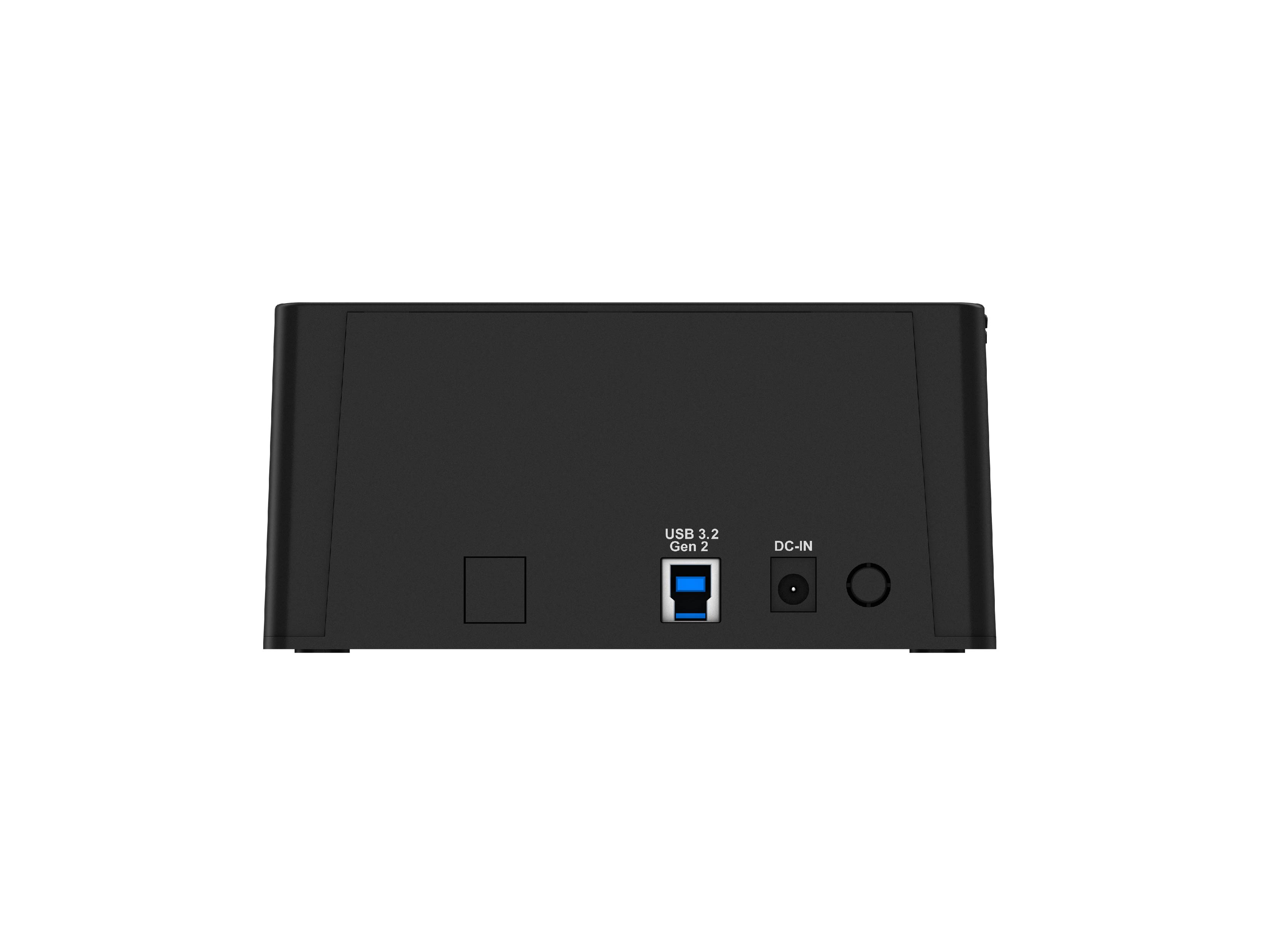 2 Bay SATA SSD/HDD Duplicator Dock (SI-7928USJ3-D), applicable with 2x 3.5" or 2.5" SATA HDD/SSD, support PC mode & clone mode switchable, USB-B 5Gbps to host.
